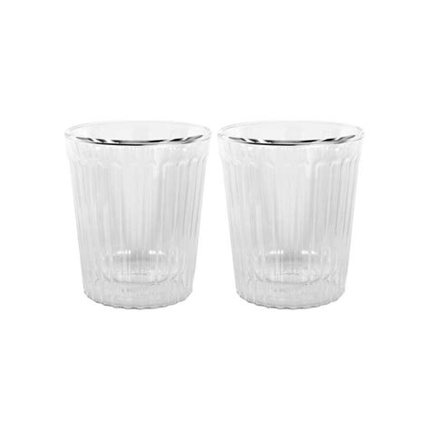 Avanti Rigato Double Wall Glass Set Of 2 80ml Big W