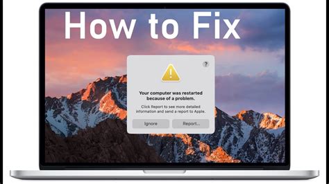 Fix Your Computer Restarted Because Of A Problem In Macbook Youtube