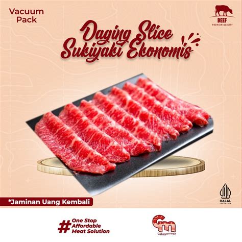 Jual Daging Sapi Aus Rendah Lemak Lowfat Sliced Beef Shabu Beef Iris