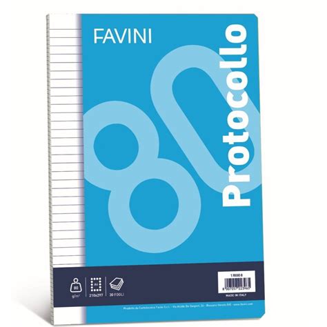 Fogli Protocollo A4 A Righe 1r F30 80g FAVINI 1 PZ Coop Shop