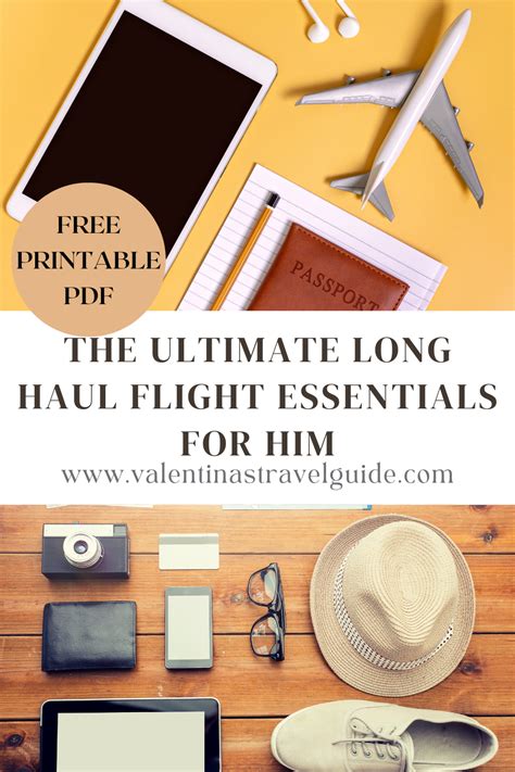 The Ultimate Long Haul Flight Essentials For Him Free Pdf Packing