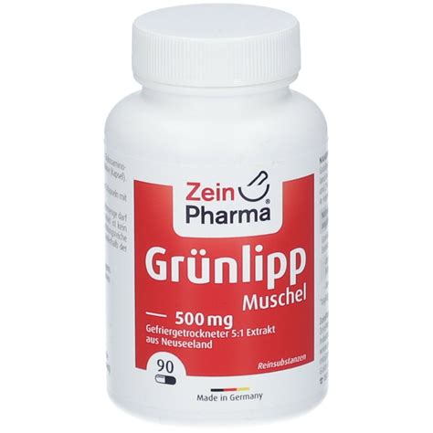 ZeinPharma Grünlippmuschel Kapseln 500 mg 90 St shop apotheke