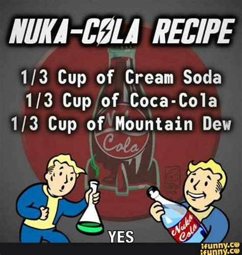 An Advertisement For The Nuka Cola Recipe