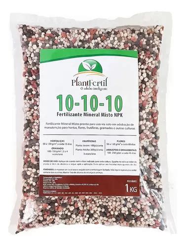 Adubo Fertilizante Npk X X Para Plantas E Flores Kg