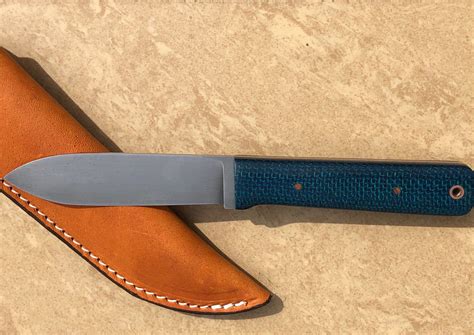 8 12 Inch Handmade Kephart Spear Point Knife With Leather Etsy