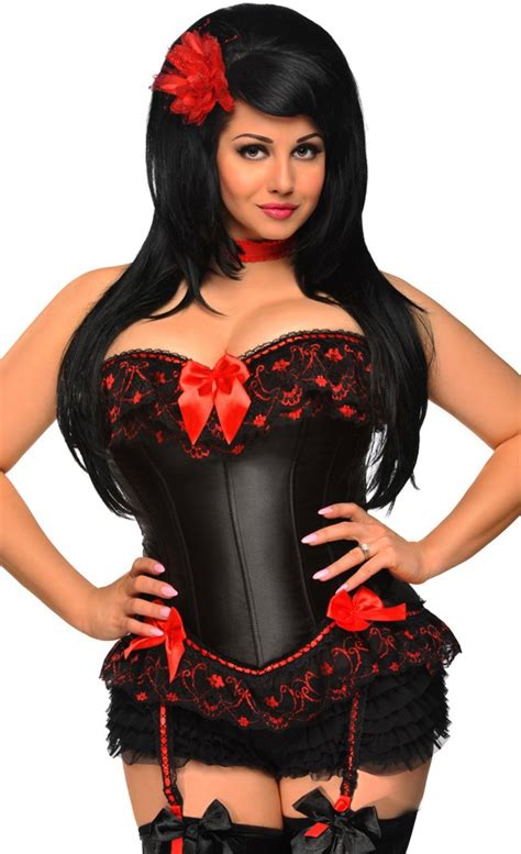 Plus Size Strapless Burlesque Corset