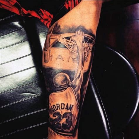 40 Basketball Tattoos For Men Masculine Design Ideas