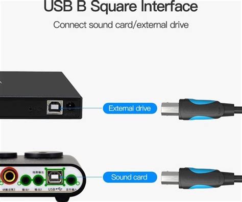 Vention Printer Kabel Usb A Male Naar Usb B Male Print Meter Bol