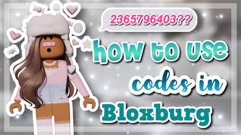 How To Use Bloxburg Codes Tutorial Roblox ♡ Youtube