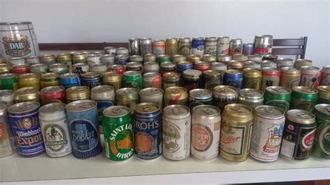 Coleção De Latas De Cervejas Nacionais E Importadas Móvel P Casa