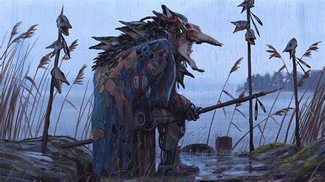 Digital Art Robot Artwork Simon St Lenhag Rogue Mythology Things