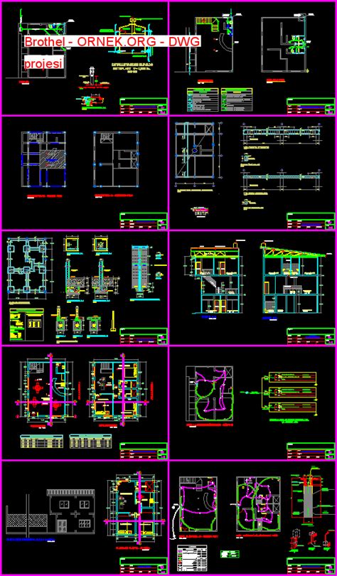 Proje Sitesi Brothel Autocad Projesi 12024 Hot Sex Picture