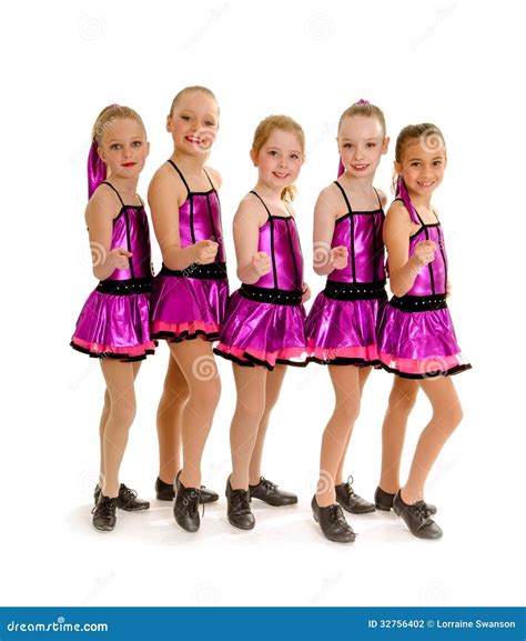 Junior Girls Tap Dance Team Foto de archivo - Imagen de muchacha ...