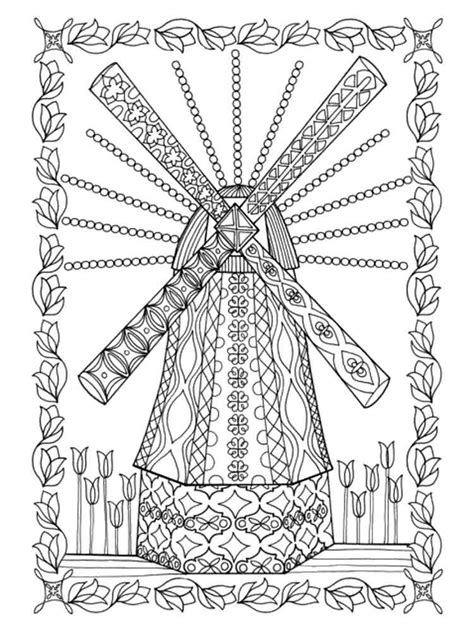 Windmühle Ausmalbilder Kostenlose Malvorlagen