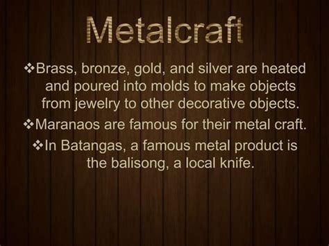 Arts Kinds Of Handicrafts Ppt