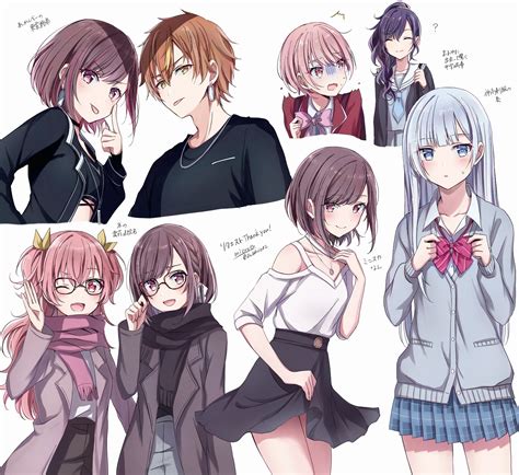 Safebooru 1boy 1other 25 Ji Night Code De Project Sekai 4girls Akiyama Mizuki Androgynous