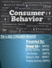 TiVo Case TiVo In 2002 CONSUMER BEHAVIOR Presented By Nishant