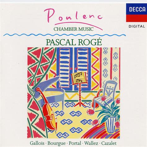 Release Chamber Music” By Poulenc Pascal Rogé Gallois Bourgue