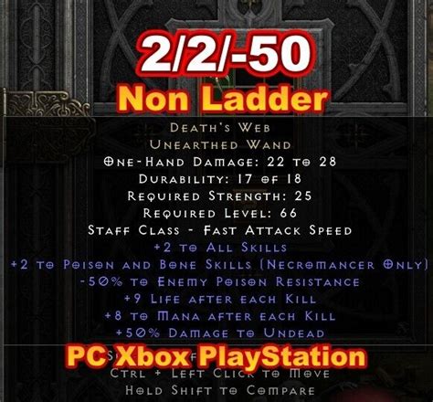 Perfect Deaths Web ⭐ Non Ladder 2 50 Diablo 2 Resurrected D2r Sc Pcxboxps Ebay