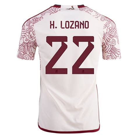 Mexico Hirving Lozano 22 Away World Cup Jersey 2022