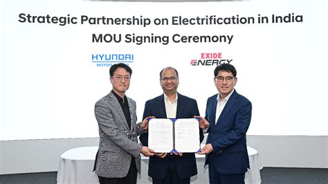 Hyundai Kia Join Hands With Exide Energy To Localise EV Battery