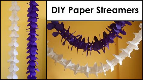 Diy Paper Decorations Paper Streamers Easy Paper Craft Ideas Youtube