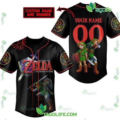 The Legend Of Zelda Ocarina Of Time Personalized Baseball Jersey Tagolife