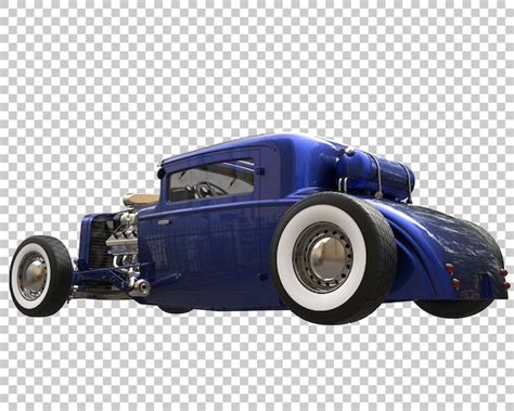 Hot rod sobre fondo transparente representación d ilustración Archivo PSD Premium