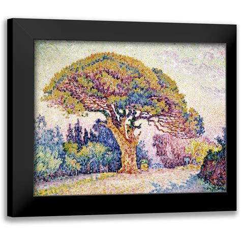 Signac Paul X Black Modern Framed Museum Art Print Titled Pine