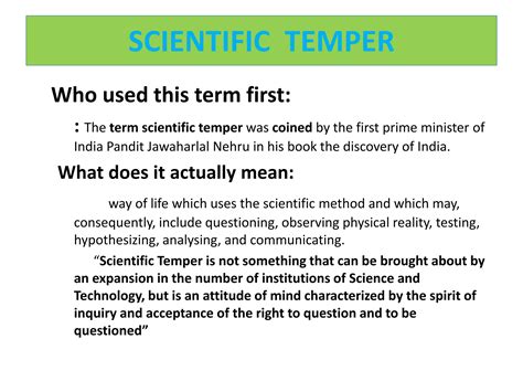 Scientific Temper Ppt