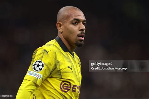 Donyell Malen of Borussia Dortmund looks on during the UEFA Champions ...