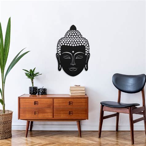 Buddha Metal Wall Art Zen Garden Decor Spiritual Room Decor Etsy