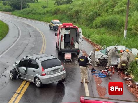 Colisão Entre Carros Deixa Dois Feridos Na Br 356 Entre Cardoso Moreira