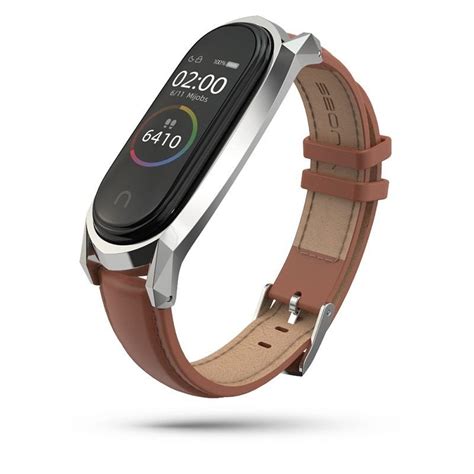 Pasek Tech Protect Herms Xiaomi Mi Band 3 4 5 6 Brown TECH PROTECT