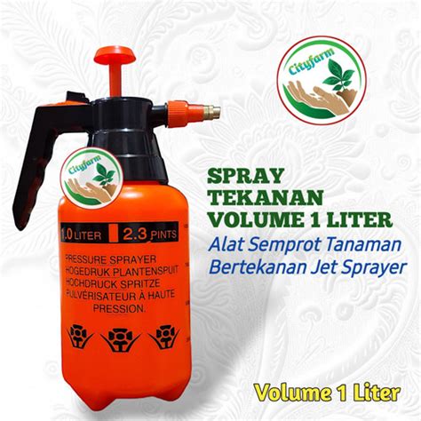 Jual Botol Sprayer Pressure Botol Spray Semprotan Pompa Warna Orange 1