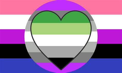 Genderfluid Gray Asexual Aromantic Combo Flag By Pride Flags On Deviantart