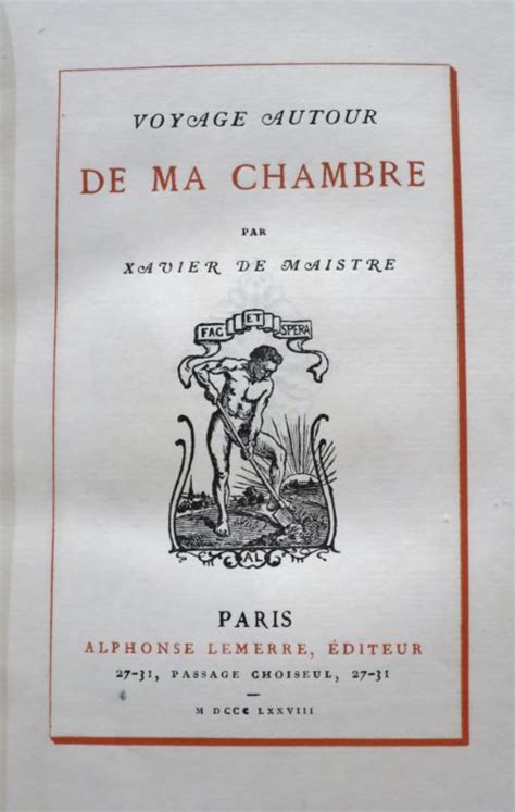 Voyage Autour De Ma Chambre Par Xavier De Maistre By Maistre Xavier