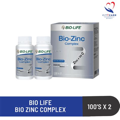 Bio Life Bio Zinc Complex 100sx2 Mycityhealth Sdn Bnd 970596 W