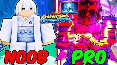 The Ultimate Noob To Pro In Anime Defenders Roblox Youtube