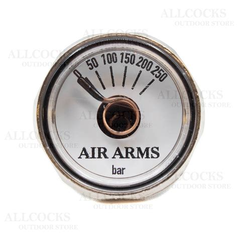 Air Arms Pressure Gauge In White