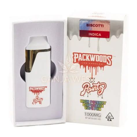 Packwoods X Runtz Biscotti Disposable Pen 1000mg