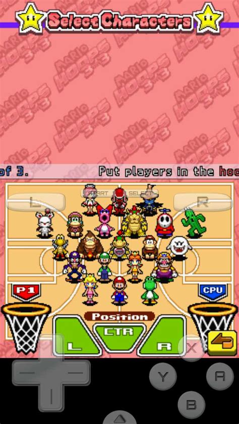 Mario Hoops 3 On 3 U Legacy Rom