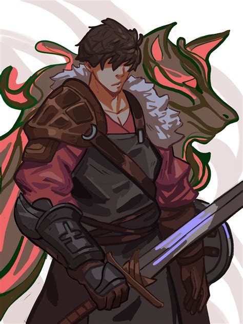 Oc Wolfrick The Blacksmith Swordsman Rcharacterdrawing