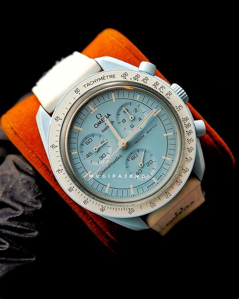 Moonswatch Mission To The Uranus Tiffany Blue Chronograph Quartz