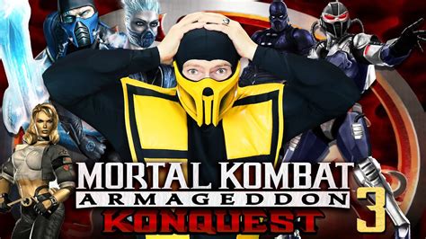 Scorpion Plays Mortal Kombat Armageddon Konquest Mode Sub Zero Frost