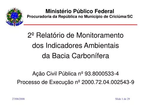 PPT Ministério Público Federal Procuradoria da República no Município