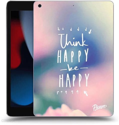 Silikonowe Czarne Etui Na Apple IPad 2021 9 Gen Think Happy Be