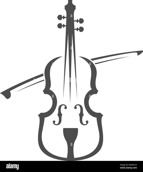 Violin Logo Icon Design Illustration Stock Vector Image And Art Alamy