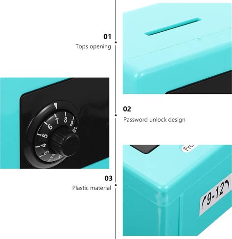 Zerodeko Caja De Monedas De Efectivo Con Cerradura De Combinaci N Caja