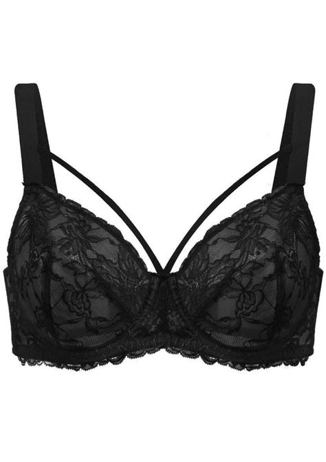 Strappy Blackwhitepurple Sexy Unlined Underwire Bra Hsia